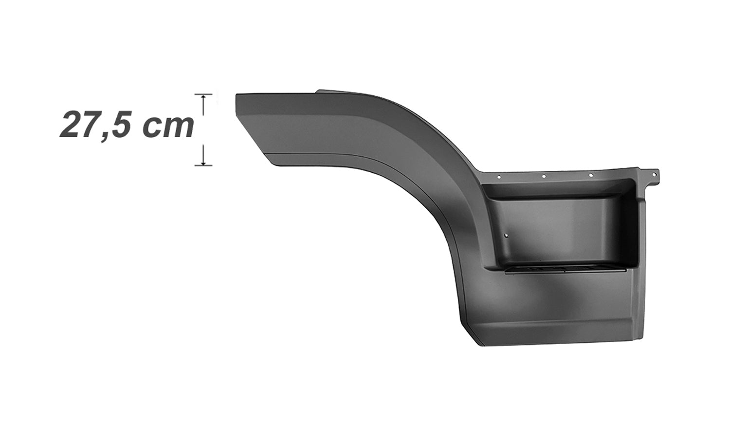 Pedana Parafango Destra Aletta H27,5cm - Mercedes - Atego Euro 6 - OE 96766607017277 - Carrozzeria Truck