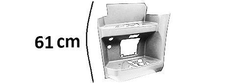Pedana Sinistra Cabina Stretta Alta Smalto Bianco Db9147 - Mercedes - Actros MP4 Cabina Stretta - OE A9606662303 - A9616663201 - 9606662303 - 9616663201 - Carrozzeria Truck