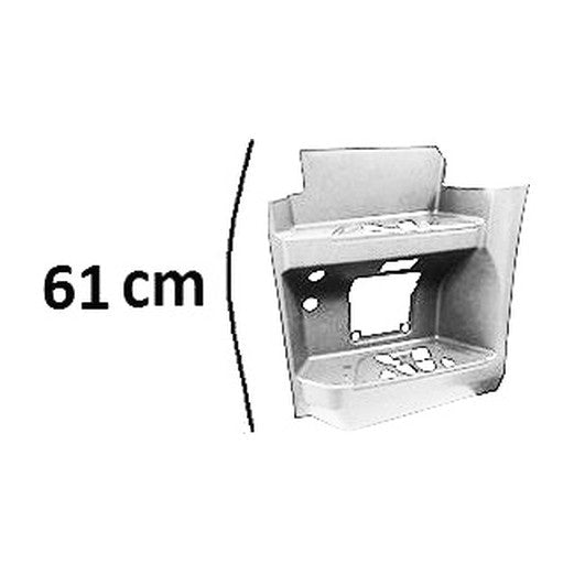 Pedana Sinistra Cabina Stretta Alta Smalto Bianco Db9147 - Mercedes - Actros MP5 - OE A9606662303 - A9616663201 - 9606662303 - 9616663201 - Carrozzeria Truck