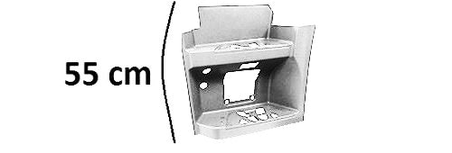 Pedana Sinistra Cabina Stretta Bassa Smalto Bianco Db9147 - Mercedes - Actros MP5 - OE A9606662403 - A9606663702 - Carrozzeria Truck