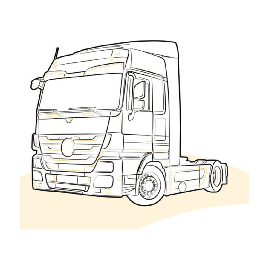 PEDANA SX MERCEDES ACTROS | MP3 - 9436660801 - Carrozzeria Truck