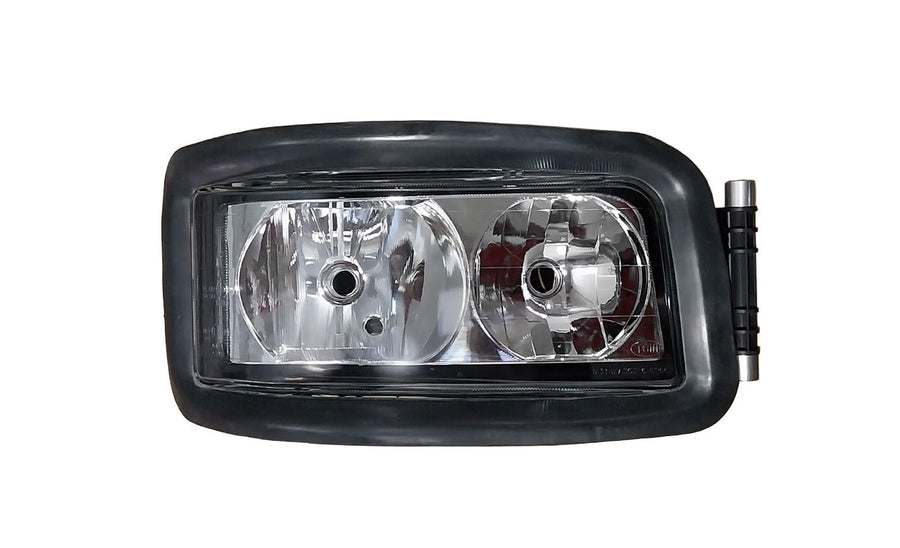 Proiettore Destro Elettrico Alogeno 24 V Con Portalampada - Senza Lampadina (H7 - H7 - W5W) Connettore Rotondo Laterale Sinistro 6 Pin Con Motorino - Man - TGA XL - OE 81251016450 - 81251016579 - 81251016422 - Carrozzeria Truck