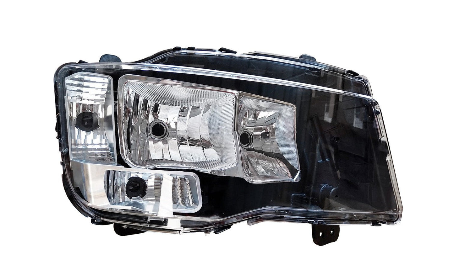 Proiettore Destro Elettrico Alogeno 24V Con Porta Lampada Senza Lampadina (H7 - H7 - P21/5W - Py21W) Con Motorino - Connettore Rettangolare 9 Pin - Man - TGS 2020 - OE 81251016732 - Carrozzeria Truck