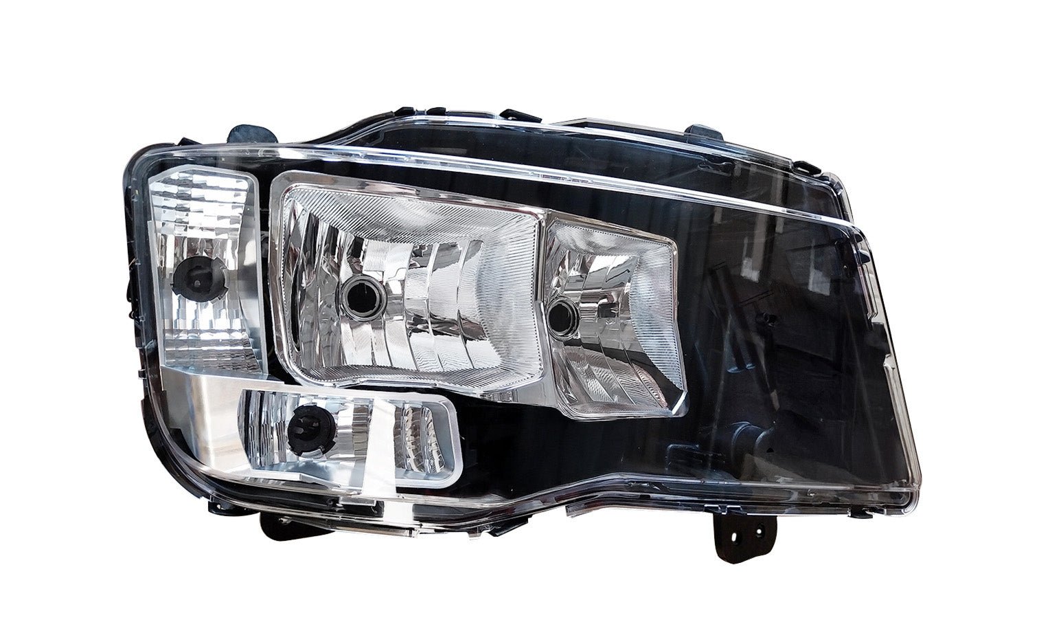 Proiettore Destro Elettrico Alogeno 24V Con Porta Lampada Senza Lampadina (H7 - H7 - P21/5W - Py21W) Con Motorino - Connettore Rettangolare 9 Pin - Man - TGS 2020 - OE 81251016732 - Carrozzeria Truck