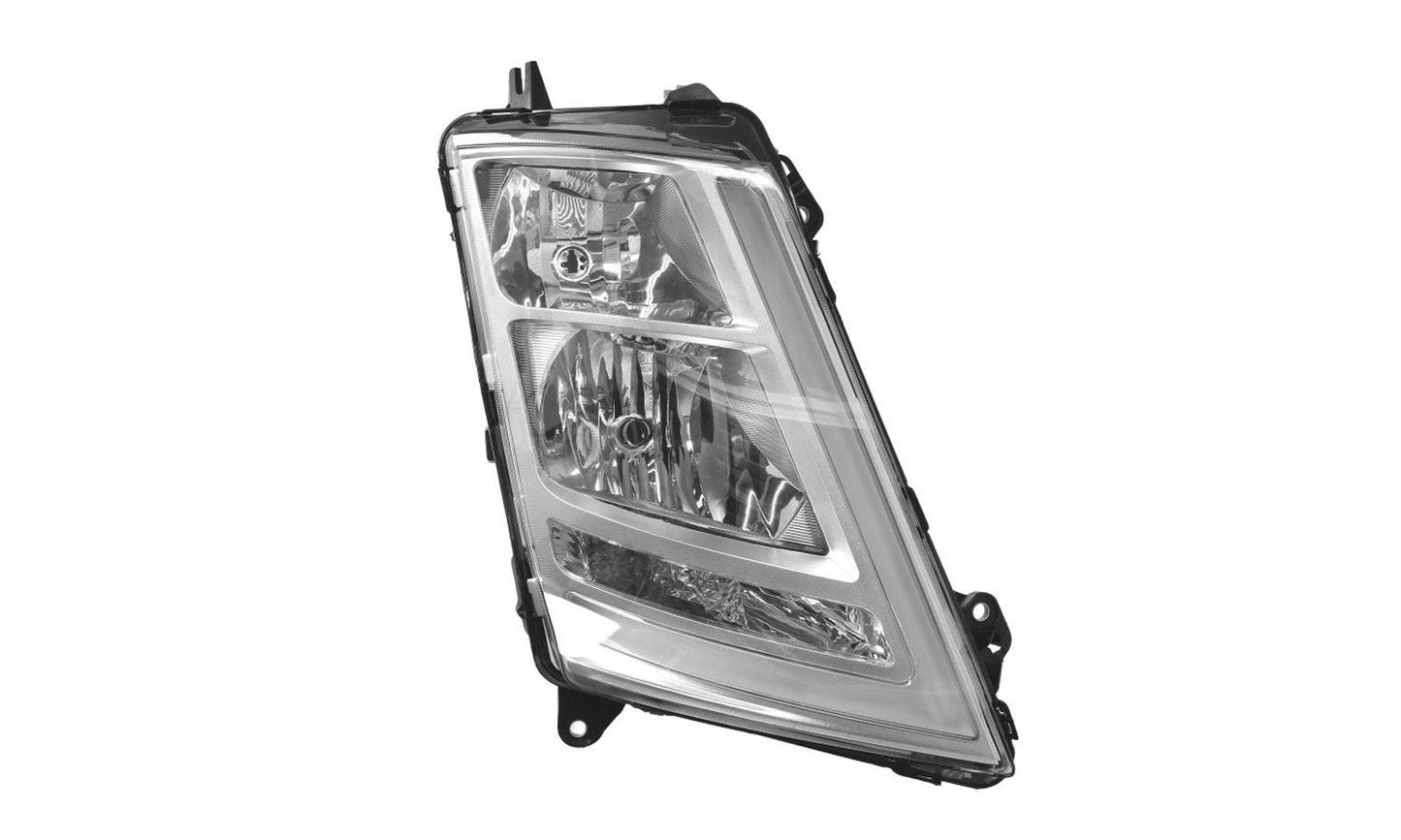 Proiettore Destro Elettrico Con Motore Base Cromata Senza Lampadina - Volvo - FH4 - OE 21221133 - 22239220 - Carrozzeria Truck