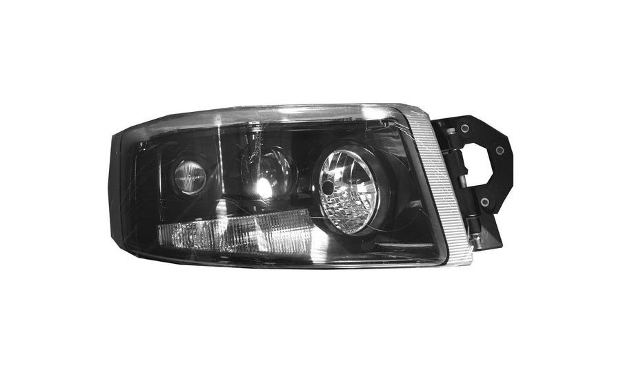 Proiettore Destro Elettrico Nero (H3 - H7 - H15 - Py21W - W5W - Tipo He) - Renault - Nuovo Premium - OE 7421554747 - Carrozzeria Truck