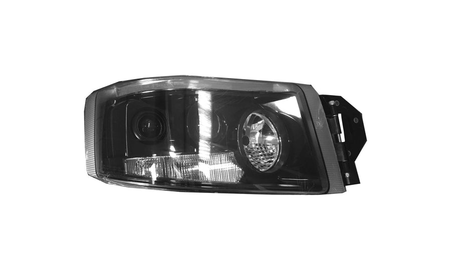 Proiettore Destro Elettrico Nero (H7 - H15 - Py21W - W5W - Tipo He) - Renault - Nuovo Premium - OE 7421554751 - Carrozzeria Truck