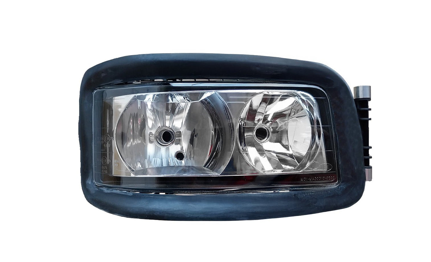 Proiettore Destro Manuale Alogeno 24V Con Porta Lampada - Senza Lampadina (H7 - H7 - W5W) Connettore Rotondo Posteriore Laterale Sinistro 4 Pin - Man - TGA LX - OE 81251016577 - 81251016448 - Carrozzeria Truck