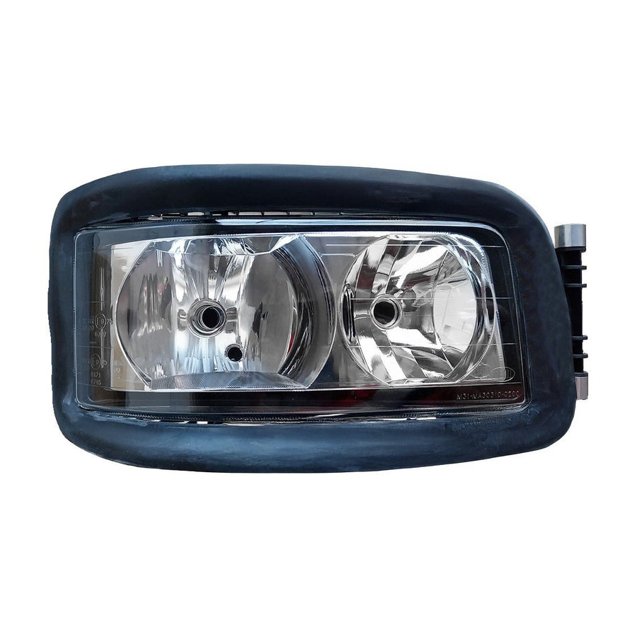 Proiettore Destro Manuale Alogeno 24V Con Porta Lampada - Senza Lampadina (H7-H7-W5W) Connettore Rotondo Posteriore Laterale Sinistro 4 Pin - Man - TGA LX - OE 81251016577 - 81251016448 - Carrozzeria Truck