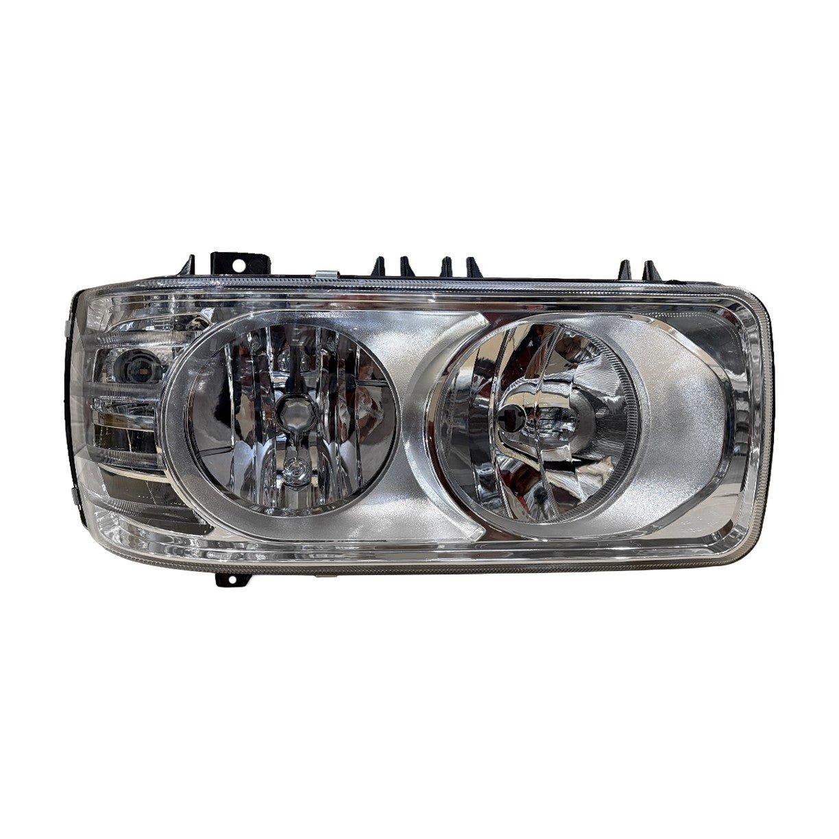 Proiettore Destro Manuale Alogeno-Led 24 V Con Portalampada Senza Lampadina (H7 - H1 - Py21W) Con Luci Diurne Led - Connettore Rettangolare Posteriore Centrale 8 Pin Con Centralina - Daf - LF Euro 6 - OE 1714559 - 1706997 - Carrozzeria Truck