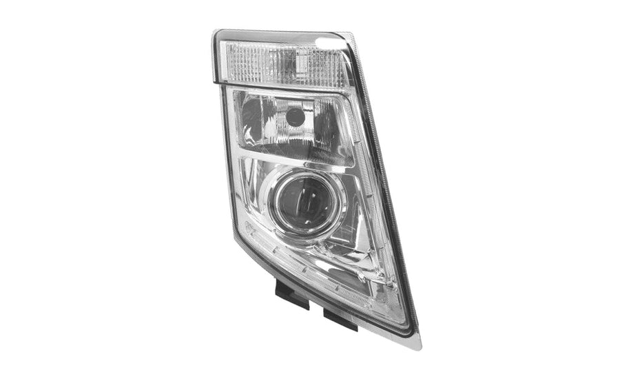 Proiettore Destro Manuale Base Cromata Senza Lampadina (H7 - Py21W - Led) - Volvo - FH3 - OE 82304585 - 21123589 - Carrozzeria Truck