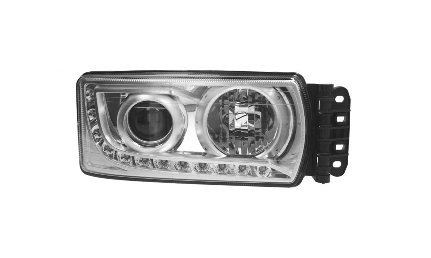 Proiettore Destro Manuale Con Centralina Senza Lampadina (H7 - H7 - Led) Premium Quality - Iveco - Stralis 2013 - OE 5801745452 - Carrozzeria Truck