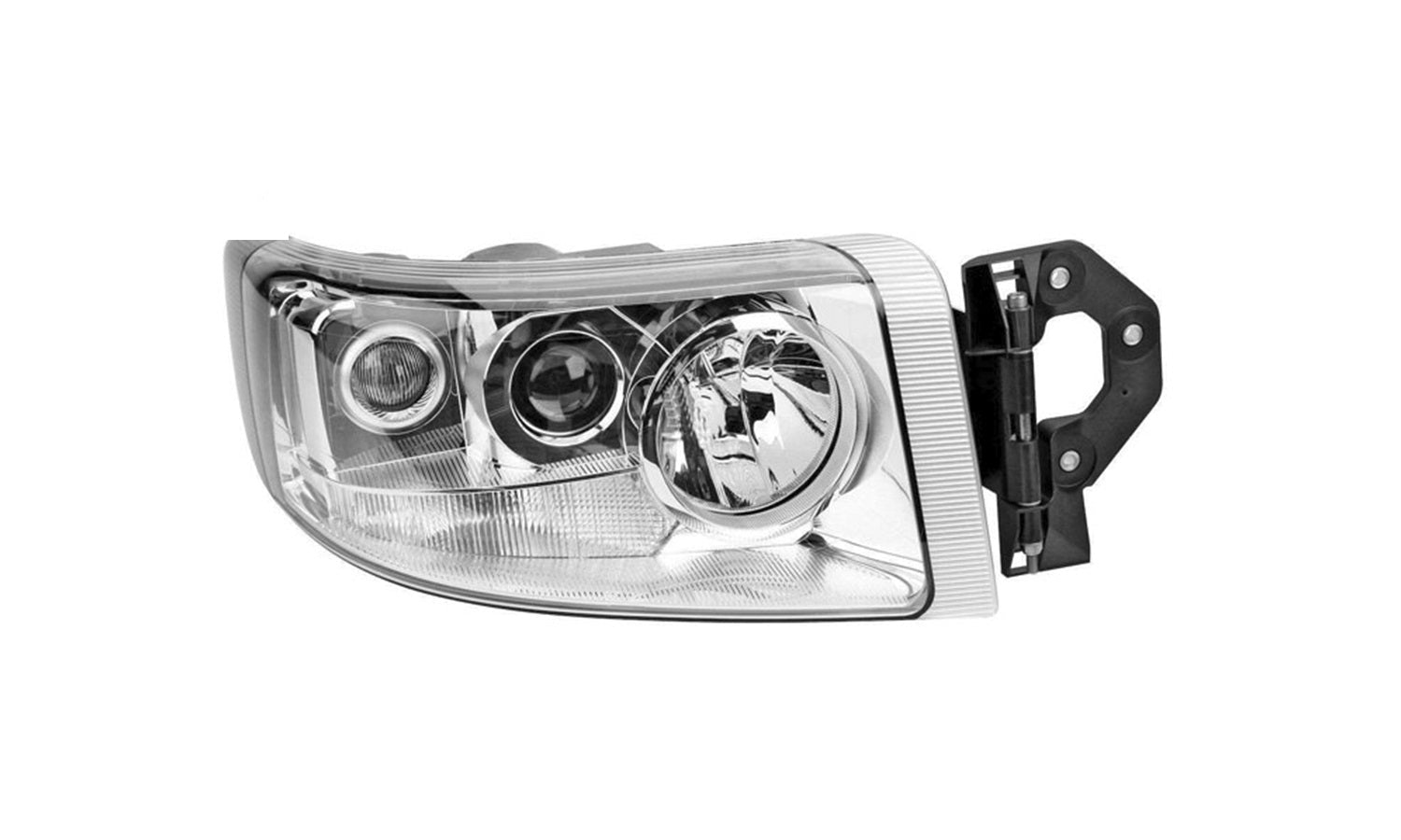 Proiettore Destro Manuale Cromato (H1 - H3 - H7 - Py21W - W5W - Lhd) - Renault - Nuovo Premium - OE 5010578475 - 7482588692 - Carrozzeria Truck