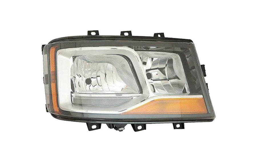 Proiettore Destro Manuale (H7 - H7 - H21W - Led) - Scania - Serie R - S 2017 - OE 2379893 - 2655841 - 2674383 - Carrozzeria Truck