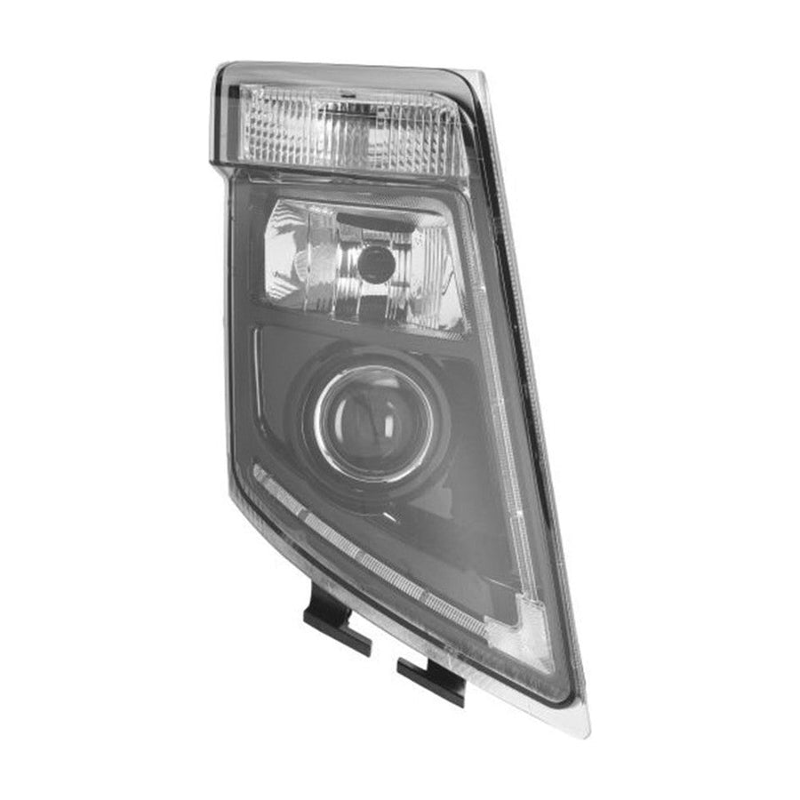 Proiettore Destro Manuale Hid Base Nera Senza Lampadina (H7-D2S-Py21W-Led) - Volvo - FH3 - OE 21035674 - 21323128 - Carrozzeria Truck