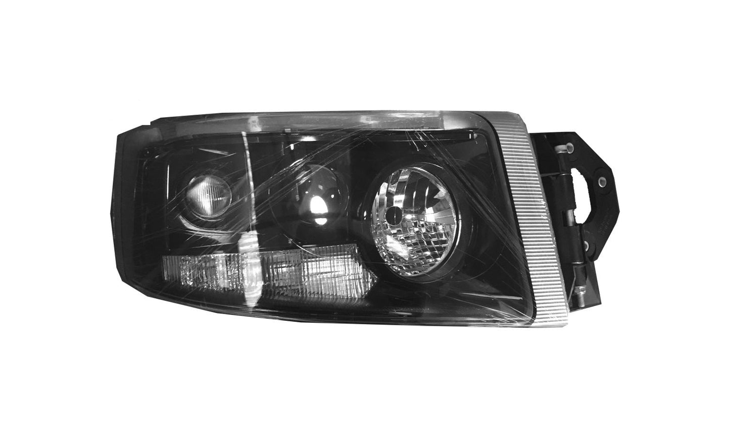 Proiettore Destro Manuale Nero (H3 - H7 - H15 - Py21W - W5W - Tipo He) - Renault - Nuovo Premium - OE 7421554755 - Carrozzeria Truck