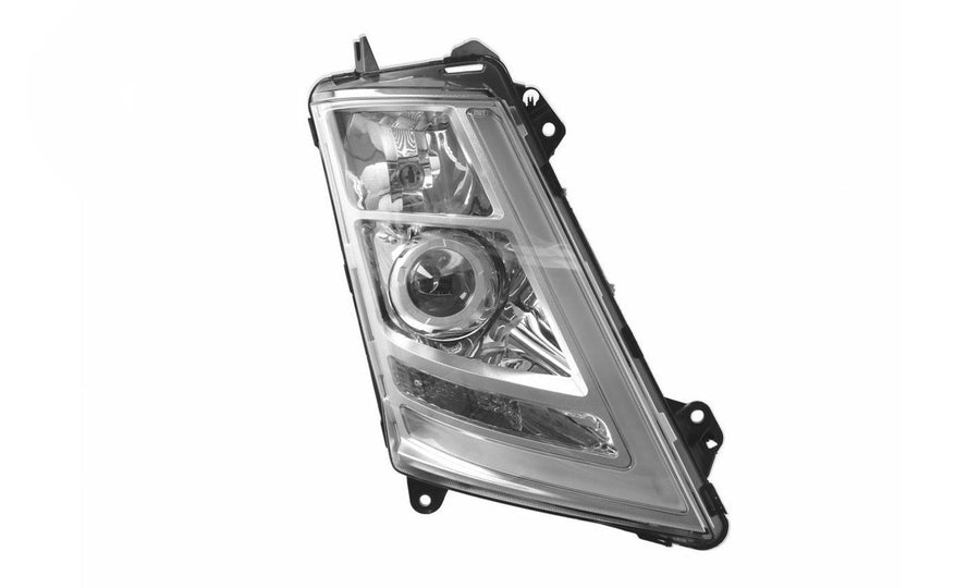 Proiettore Destro Manuale Xeno Base Cromata Senza Lampadina (D1S - H1 - Led) - Volvo - FH4 - OE 22239244 - 24159375 - Carrozzeria Truck