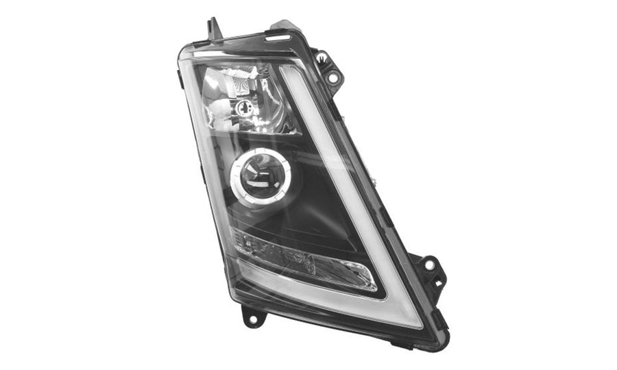 Proiettore Destro Manuale Xeno Base Nera Senza Lampadina (D1S - H1 - Led) - Volvo - FH4 - OE 22239248 - 21221145 - Carrozzeria Truck