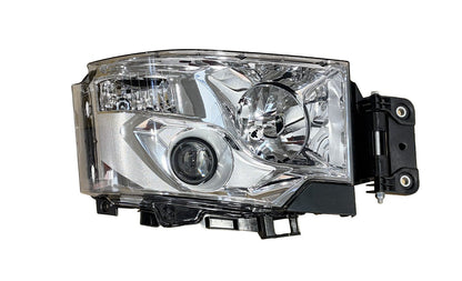 Proiettore Destro Manuale/Elettrico Alogeno 24 V Con Portalampada - Senza Lampadina (H7 - H1 - P21W - W5W) Connettore Rettangolare Posteriore Centrale 6 Pin - Senza Motorino - Renault - Serie T - OE 7482622240 - Carrozzeria Truck