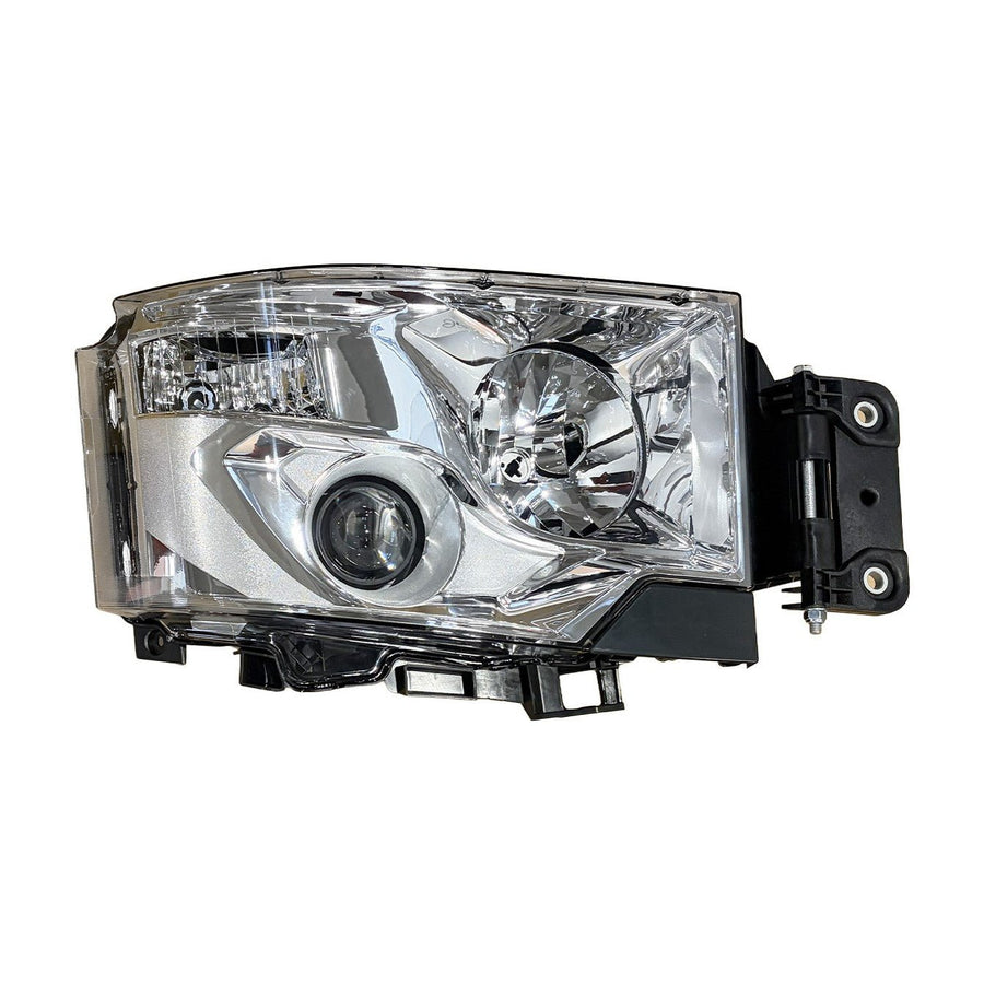 Proiettore Destro Manuale/Elettrico Alogeno 24 V Con Portalampada - Senza Lampadina (H7 - H1 - P21W - W5W) Connettore Rettangolare Posteriore Centrale 6 Pin - Senza Motorino - Renault - Serie T - OE 7482622240 - Carrozzeria Truck