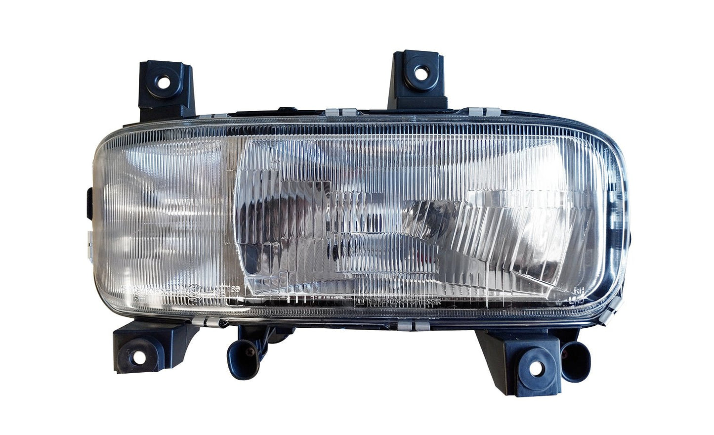 Proiettore Destro Manuale/Elettrico Alogeno 24V Con Porta Lampada Senza Lampadina (H4 - H1 - W5W) Connettore Rettangolare Posteriore Centrale Destro 6 Pin - Senza Motorino - Mercedes - Atego 1a serie - OE 712380001129 - 9738200661 - Carrozzeria Truck