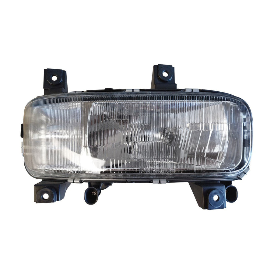 Proiettore Destro Manuale/Elettrico Alogeno 24V Con Porta Lampada Senza Lampadina (H4 - W5W) Connettore Rotondo Posteriore Centrale Sinistro 7 Pin - Senza Motorino - Mercedes - Atego 1a serie - OE 712380001129 - 9738200261 - Carrozzeria Truck