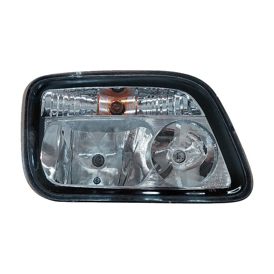 Proiettore Destro Manuale/Elettrico Alogeno 24V Con Portalampada Con Lampadina (H7 - H1 - W5W - Py21W) Connettore Rotondo Posteriore Centrale 7 Pin - Senza Motorino - Mercedes - Actros MP2 - OE 9438200461 - Carrozzeria Truck