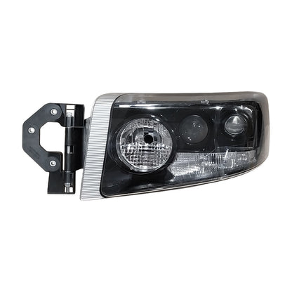 Proiettore Sinistro Elettrico Nero (H3-H7-H15-Py21W-W5W-Tipo He) - Renault - Nuovo Premium - OE 7421554745 - Carrozzeria Truck