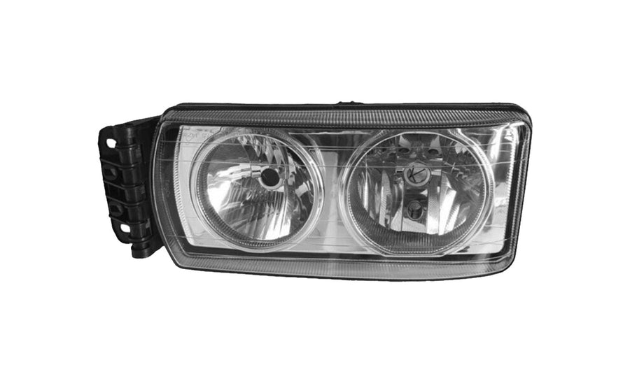 Proiettore Sinistro Elettrico Senza Motore Senza Lampadina (H7 - H7 - W5W) - Iveco - Eurocargo Tector 140E18 - 180E30 - OE 504238213 - Carrozzeria Truck