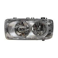 Proiettore Sinistro Manuale Alogeno-Led 24 V Con Portalampada Senza Lampadina (H7 - H1 - Py21W) Con Luci Diurne Led - Connettore Rettangolare Posteriore Centrale 8 Pin Con Centralina - Daf - LF Euro 6 - OE 1706996 - 1714558 - Carrozzeria Truck