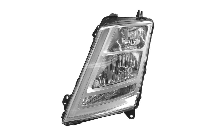 Proiettore Sinistro Manuale Base Cromata Senza Lampadina (H7 - H1 - Py21W) - Volvo - FH4 - OE 21221130 - 22239219 - Carrozzeria Truck