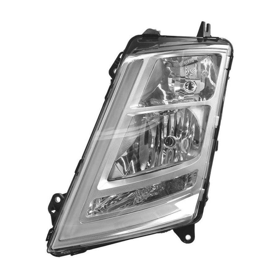 Proiettore Sinistro Manuale Base Cromata Senza Lampadina (H7-H1-Py21W) - Volvo - FH4 - OE 21221130 - 22239219 - Carrozzeria Truck