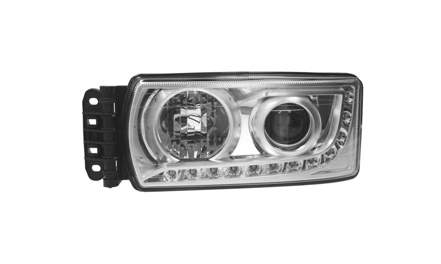 Proiettore Sinistro Manuale Con Centralina Senza Lampadina (H7 - H7 - Led) Premium Quality - Iveco - Stralis 2013 - OE 5801745449 - Carrozzeria Truck