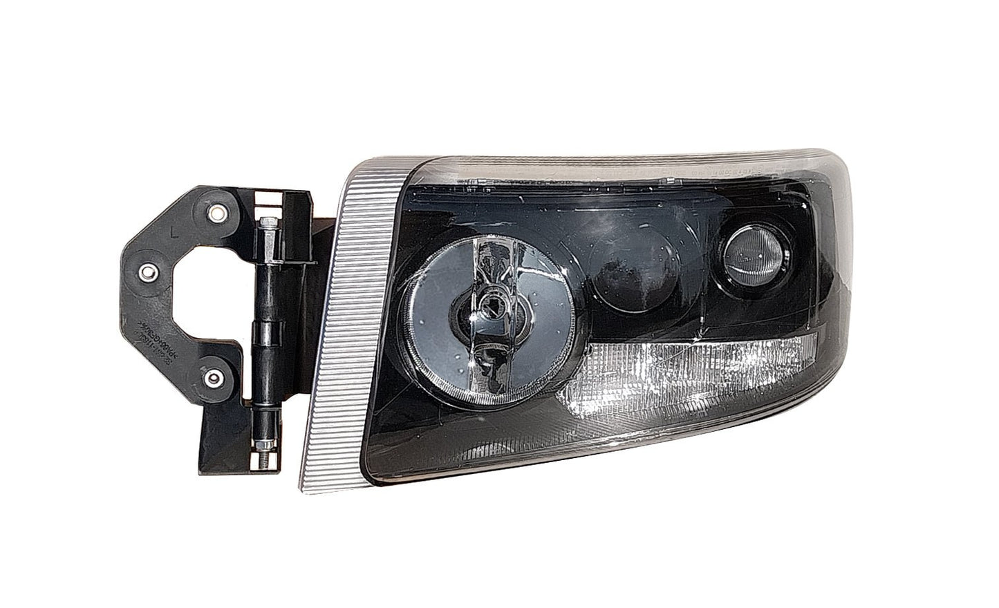 Proiettore Sinistro Manuale Con Fendinebbia Alogeno 24V Con Portalampada Senza Lampadina (H7 - H1 - H3 - W5W - Py21W) Connettore Rotondo Posteriore Laterale Destro 6 Pin - Renault - Nuovo Premium - OE 5010578454 - Carrozzeria Truck