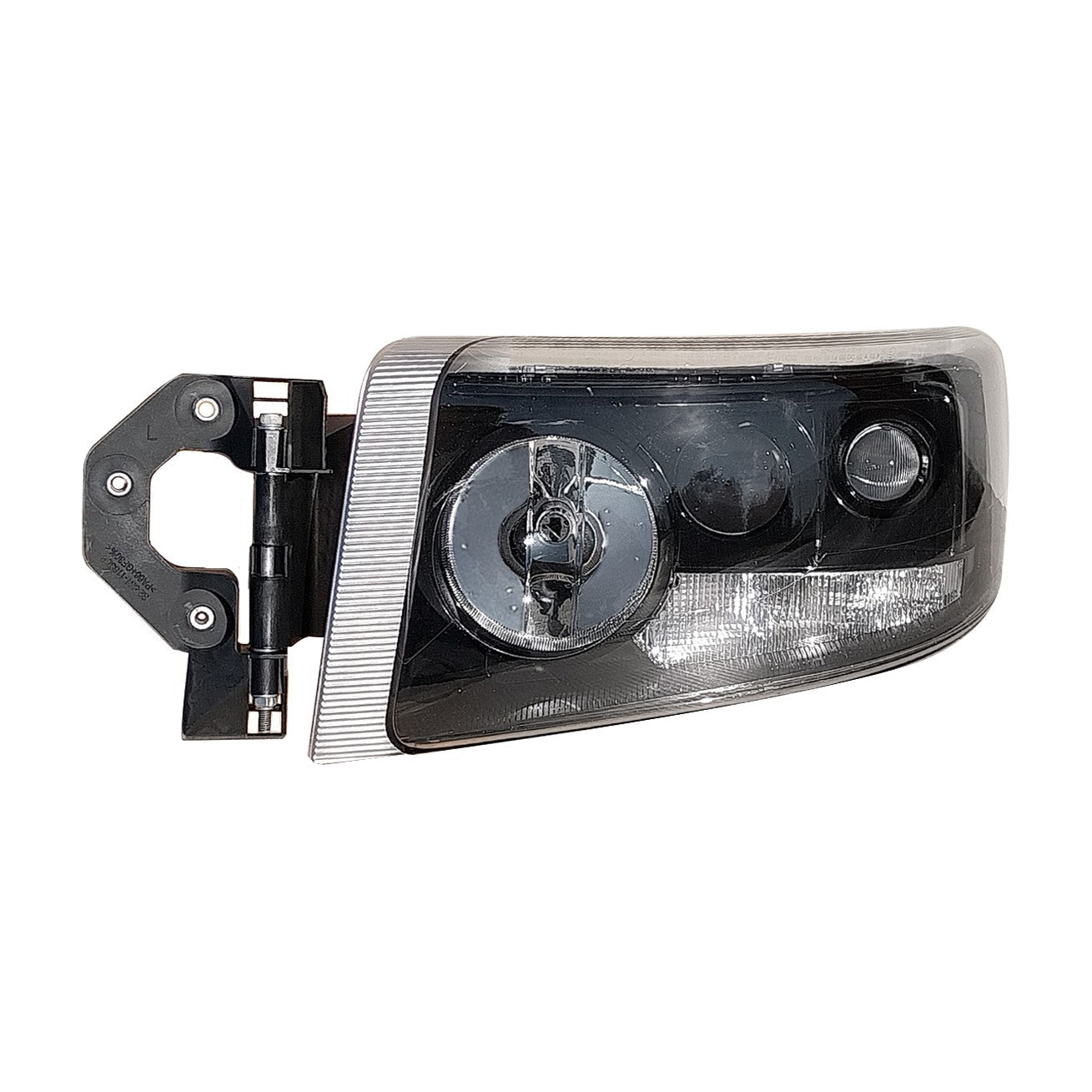 Proiettore Sinistro Manuale Con Fendinebbia Alogeno 24V Con Portalampada Senza Lampadina (H7 - H1 - H3 - W5W - Py21W) Connettore Rotondo Posteriore Laterale Destro 6 Pin - Renault - Nuovo Premium - OE 5010578454 - Carrozzeria Truck