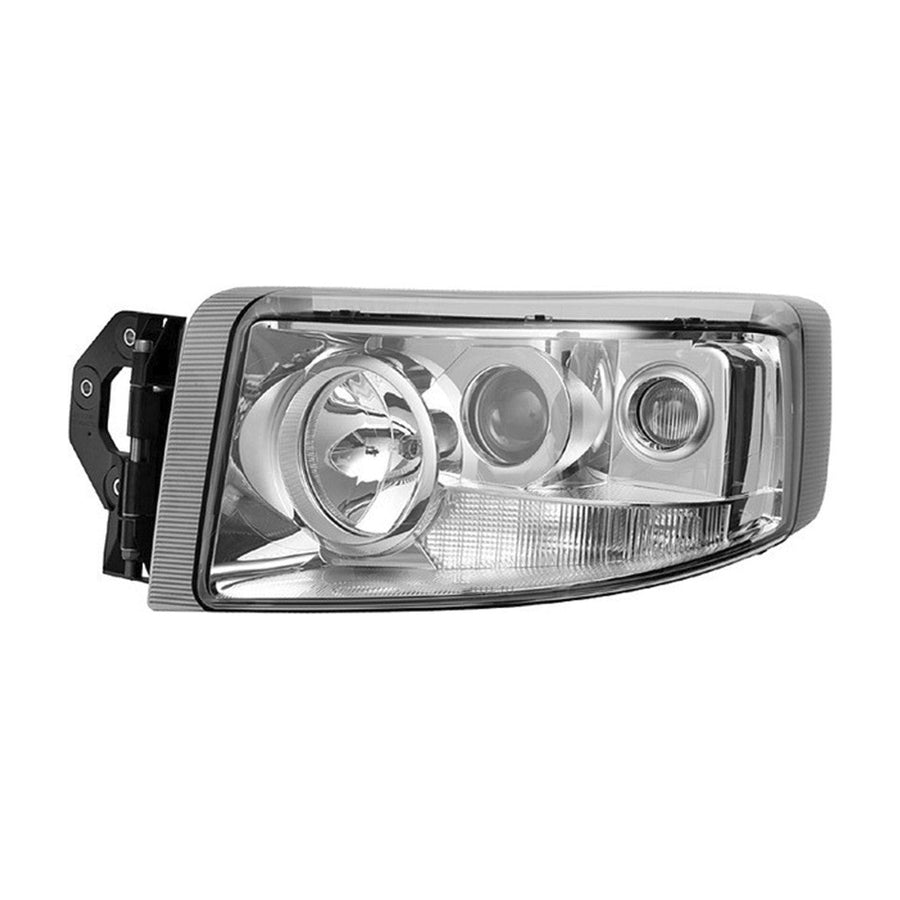 Proiettore Sinistro Manuale Cromato (24V-H1-H3- H7-Py21W-W5W) - Renault - Nuovo Premium - OE 5010578452 - Carrozzeria Truck
