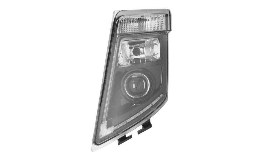 Proiettore Sinistro Manuale Hid Base Nera Senza Lampadina (H7 - D2S - Py21W - Led) - Volvo - FH3 - OE 21035680 - 21323129 - Carrozzeria Truck