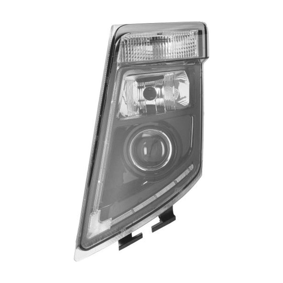 Proiettore Sinistro Manuale Hid Base Nera Senza Lampadina (H7-D2S-Py21W-Led) - Volvo - FH3 - OE 21035680 - 21323129 - Carrozzeria Truck