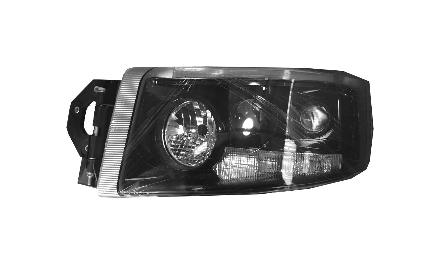 Proiettore Sinistro Manuale Nero (H3 - H7 - H15 - Py21W - W5W - Tipo He) - Renault - Nuovo Premium - OE 7421554753 - Carrozzeria Truck