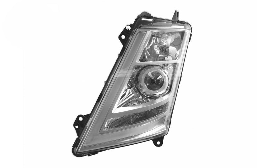 Proiettore Sinistro Manuale Xeno Con Ecu Base Cromata Senza Lampadina - Volvo - FH4 - OE 22239247 - 24159376 - Carrozzeria Truck
