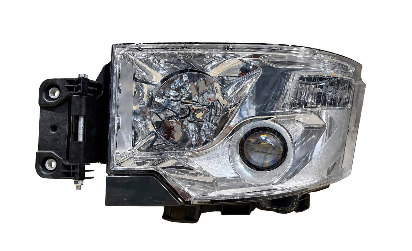 Proiettore Sinistro Manuale/Elettrico Alogeno 24 V Con Portalampada - Senza Lampadina (H7 - H1 - Py21W - W5W) Connettore Rettangolare Posteriore Centrale 6 Pin - Senza Motorino - Renault - Serie T - OE 7482622242 - 7482622242 - Carrozzeria Truck