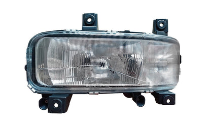 Proiettore Sinistro Manuale/Elettrico Alogeno 24V Con Porta Lampada Senza Lampadina (H4 - H1 - W5W) Connettore Rettangolare Posteriore Centrale Destro 6 Pin - Senza Motorino - Mercedes - Atego 1a serie - OE 712380101129 - 9738200561 - Carrozzeria Truck