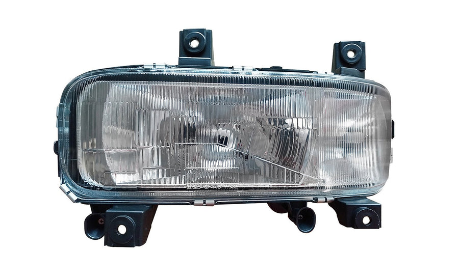Proiettore Sinistro Manuale/Elettrico Alogeno 24V Con Porta Lampada Senza Lampadina (H4 - H1 - W5W) Connettore Rotondo Posteriore Centrale Destro 7 Pin - Senza Motorino - Mercedes - Atego 1a serie - OE 9738200561 - Carrozzeria Truck