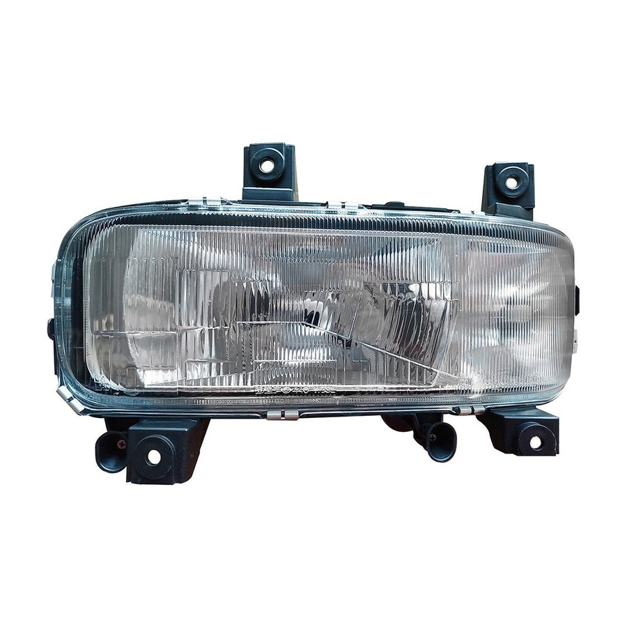 Proiettore Sinistro Manuale/Elettrico Alogeno 24V Con Porta Lampada Senza Lampadina (H4 - H1 - W5W) Connettore Rotondo Posteriore Centrale Destro 7 Pin - Senza Motorino - Mercedes - Atego 1a serie - OE 9738200561 - Carrozzeria Truck