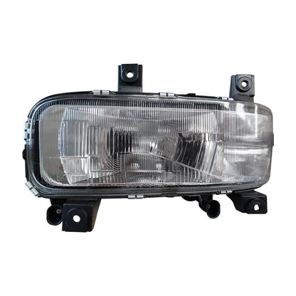 Proiettore Sinistro Manuale/Elettrico Alogeno 24V Con Porta Lampada Senza Lampadina (H4 - W5W) Connettore Rotondo Posteriore Centrale Destro 7 Pin - Senza Motorino - Mercedes - Atego 1a serie - OE 712380101129 - 9738200161 - Carrozzeria Truck
