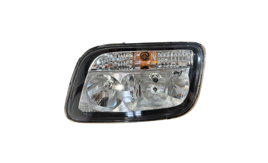 Proiettore Sinistro Manuale/Elettrico Alogeno 24V Con Portalampada Con Lampadina (H7 - H1 - W5W - Py21W) Connettore Rotondo Posteriore Centrale 7 Pin - Senza Motorino - Mercedes - Actros MP2 - OE 9438200361 - Carrozzeria Truck