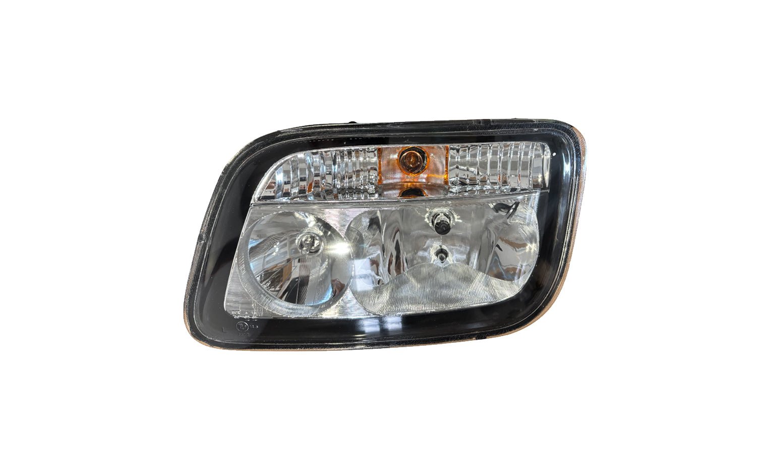 Proiettore Sinistro Manuale/Elettrico Alogeno 24V Con Portalampada Con Lampadina (H7 - H1 - W5W - Py21W) Connettore Rotondo Posteriore Centrale 7 Pin - Senza Motorino - Mercedes - Actros MP2 - OE 9438200361 - Carrozzeria Truck
