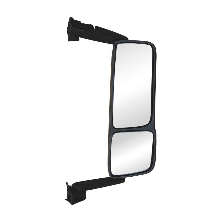 Specchio Destro Completo Principale Elettrico - Ausiliario Manuale Riscaldato Braccio Lungo Con Copribraccio Superiore E Inferiore - Mercedes - Actros MP5 - OE 9608104316 - 9608102019 - 9608103416 - Carrozzeria Truck