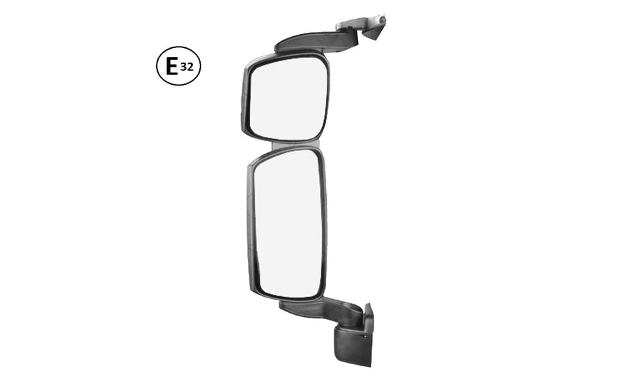 Specchio Retrovisore Sinistro Elettrico E Riscaldato Braccio Corto Omologato - Iveco - Eurocargo Tector 140E18 - 180E30 - OE 504150526 - 504369910 - 5801334614 - 5801580201 - 5801765195 - Carrozzeria Truck