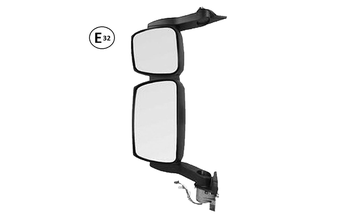 Specchio Retrovisore Sinistro Elettrico E Riscaldato Braccio Medio Omologato - Iveco - Stralis 2013 Euro 6 - OE 504150538 - 504370048 - 5801336285 - 5801580228 - 5801765315 - Carrozzeria Truck